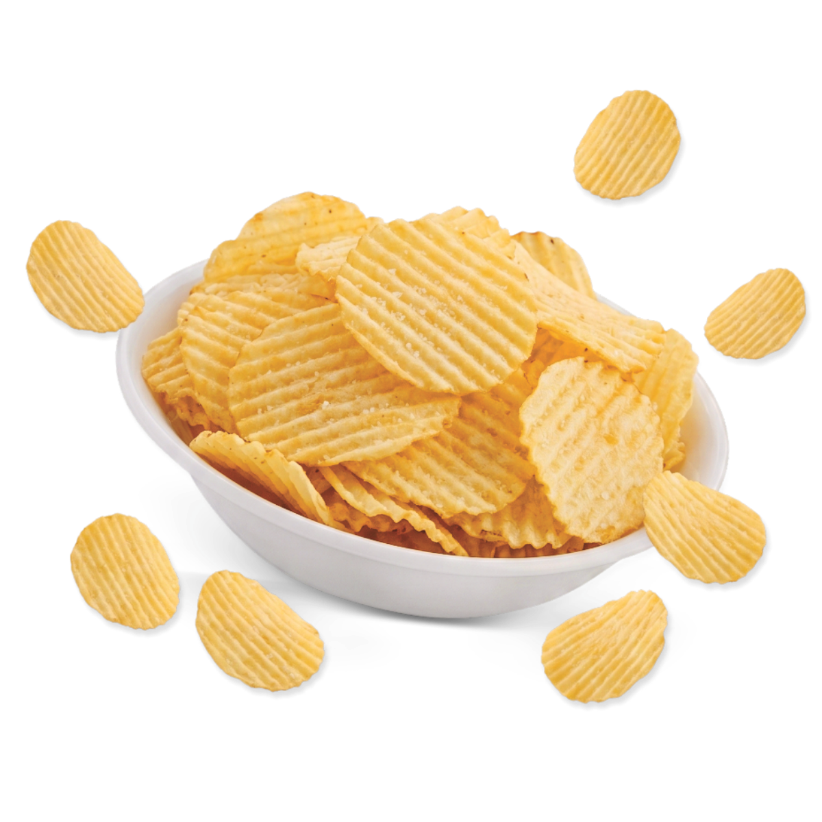 Batata Lukitos crocante servida em tigela